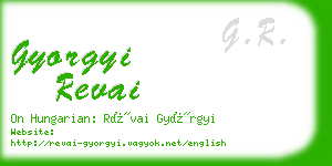 gyorgyi revai business card